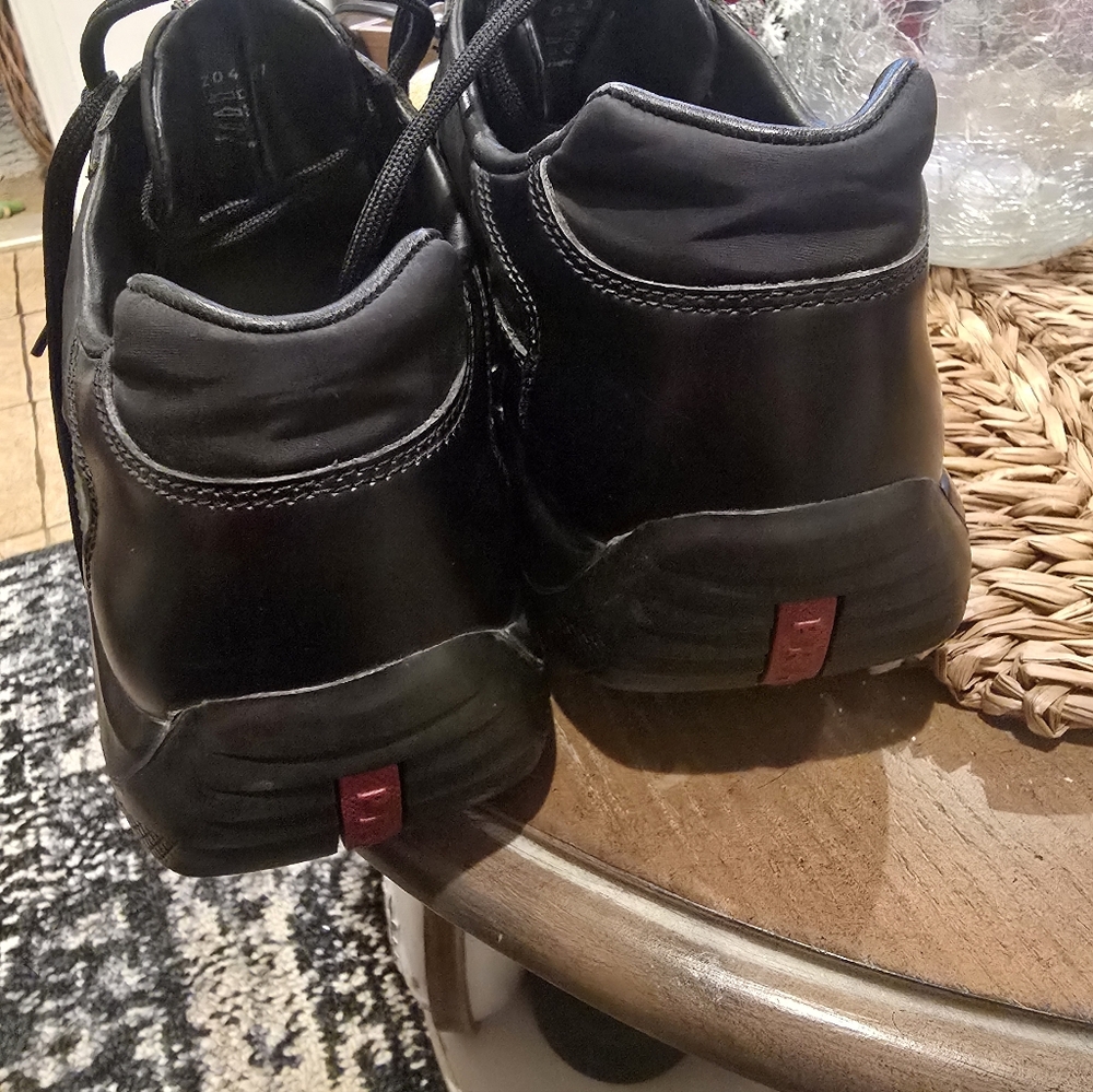 Prada Men's Black Leather Sneakers - Picture 14 of 17